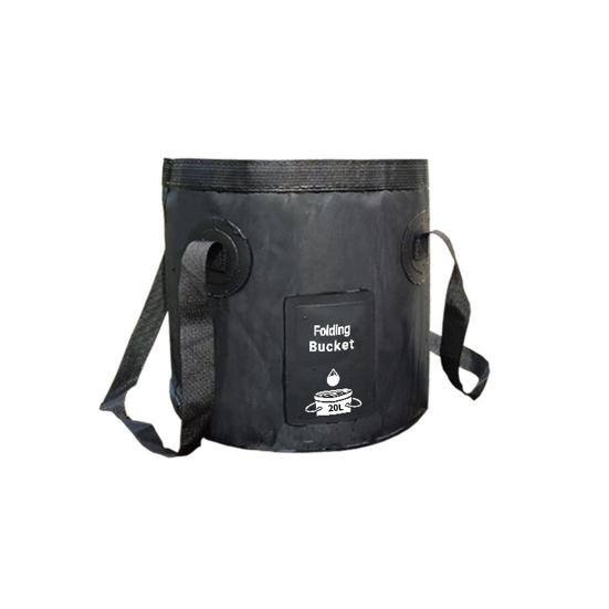 

Складное ведро 12л/20л, термостойкое, портативное, круглое, большой емкости для кемпинга, для хранения на открытом воздухе 20l чёрный