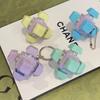 1Pcs 6 Key No Light Stress Relieving Keyboard Ball Fingertip Pressing Gift Toy Creative Stress Reliever Keychain Bags Decoration