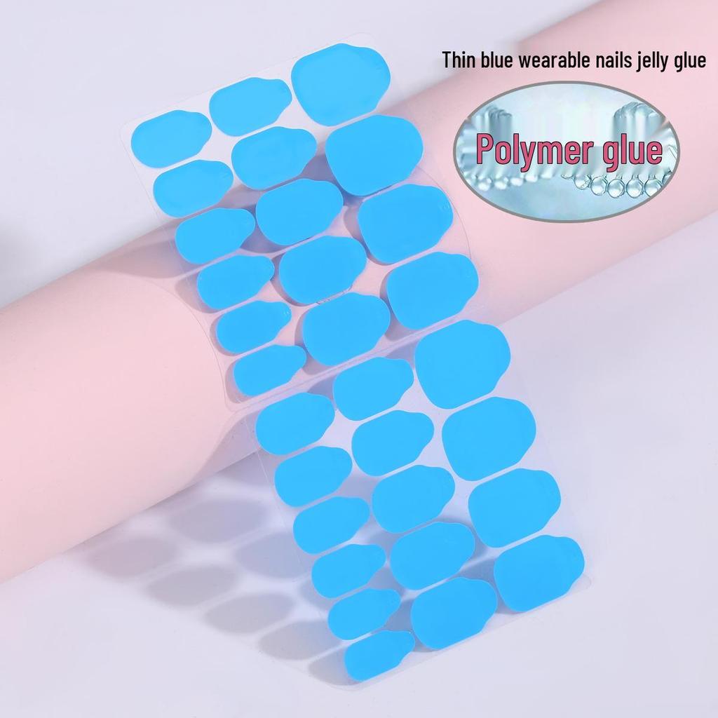Enhanced Long-Lasting Waterproof Nail Adhesive - 30 Pieces, 15-Day Wear, Double-Sided Tape