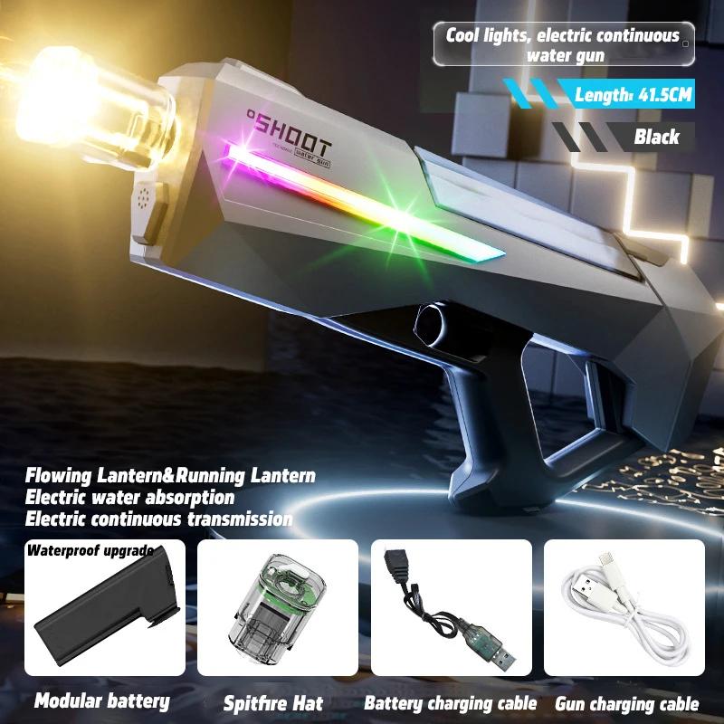 

Electric Water Guns Toy With LED High Pressure Continuous shooting Water Pistol Spray Blaster Outdoor Summer Toys for Kids Adult