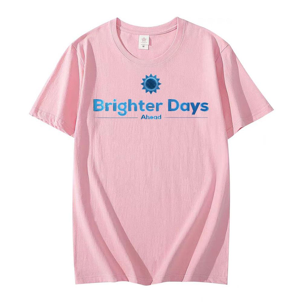 Ariana Grande Brighter Days Ahead Grafikdruck T-Shirts Herren Damen Vintage Hochwertige Baumwoll-T-Shirts Mode Lässige T-Shirt Tops
