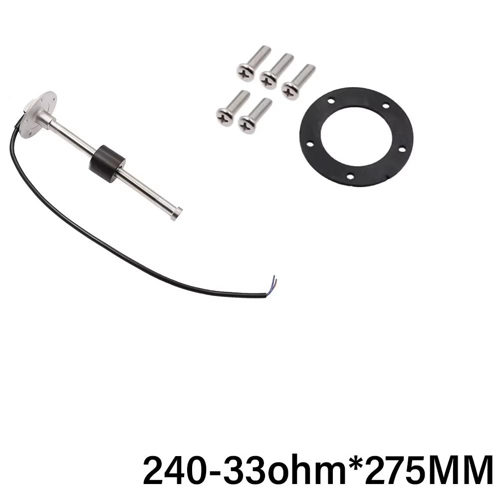 ELING 52mm Fuel Level Gauge 0-190ohm 240-33ohm Signal Fuel Tank Level Meter with 7 Colors Backlight for Car SUV Boats