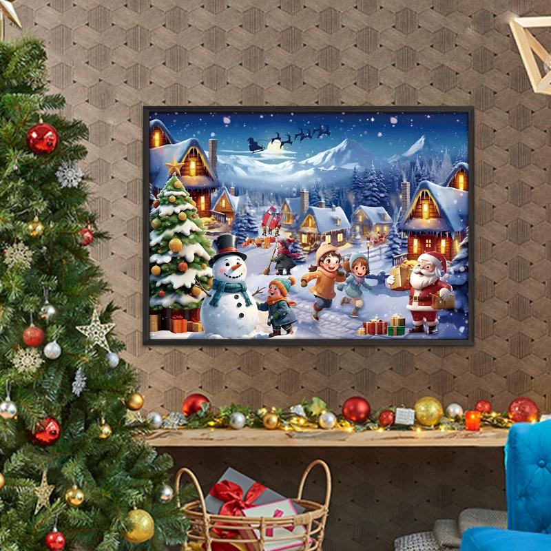 Advent Calendar 2025 Jigsaw 1008 Pieces Christmas Countdown Calendar Puzzle Family Game Night Parent-Child Interactive Jigsaw