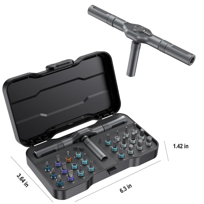 24 In 1 Ratchet Screwdriver Set Magnetic Precision With Detachable Handle Case Multi-Purpose Screwdriver Kit for Home Repair