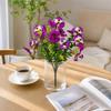 Artificial Pansy and Viola Bouquet, Silk Flowers for Outdoor Patio Balcony Planter Arrangements