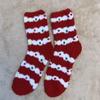 Cozy Coral Fleece Christmas Socks: Velvet Santa Half-Sided, Warm Floor Stockings for Autumn & Winter