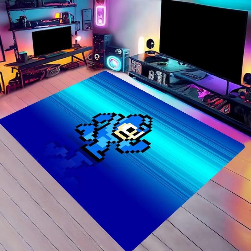 Stilvolle Europäische und Amerikanische Serie Wohnzimmer Roboter Spiel Teppich Matte M-Megaman Muster Teppiche Zeltmatten