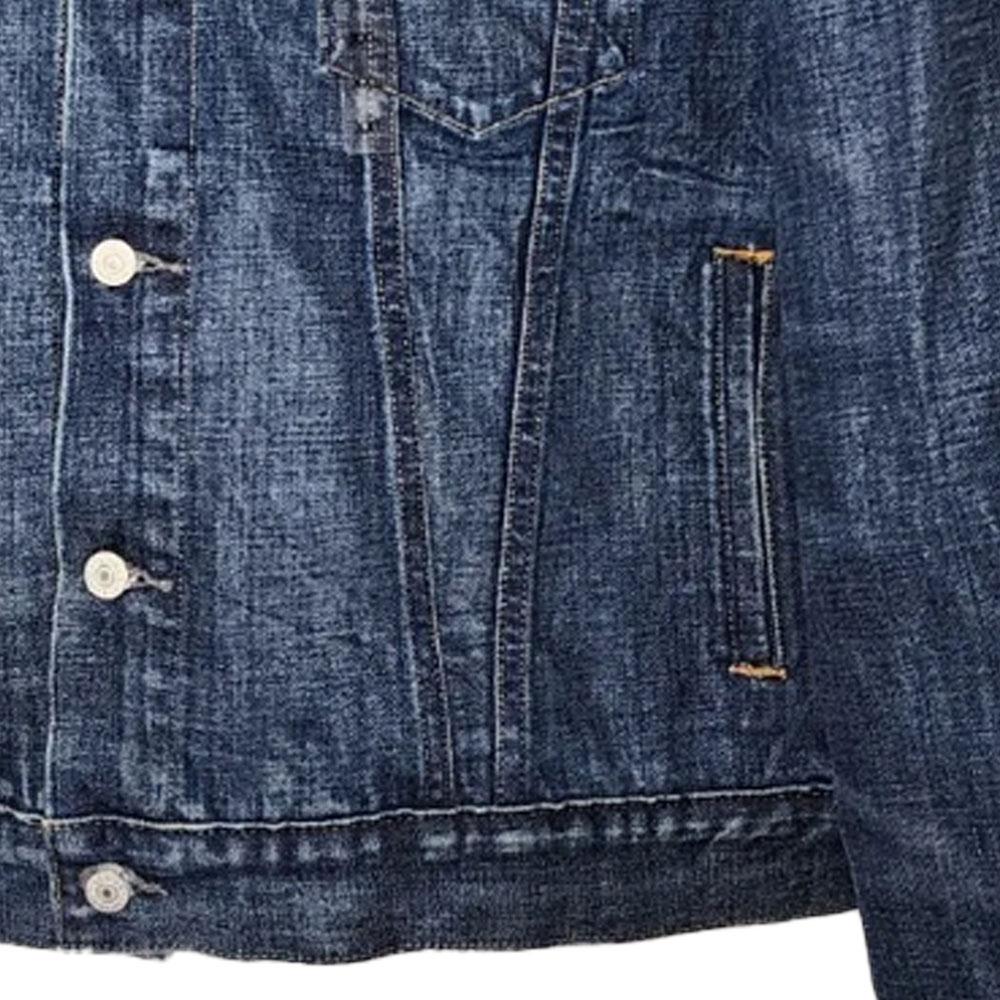 Polo Ralph Lauren Letter Pattern Printed Single-Breasted Long Sleeve Denim Jacket Men Jackets Blue 710825889-001