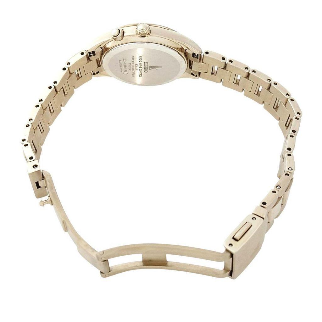 Used [Unused grade18cm] Seiko Rukia Radio Solar Diamond Titanium Gold