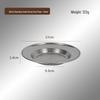 Retro Gold Stainless Steel Western Style Multi-Purpose Plate: Perfect for Pasta, Lobster, Dessert, Snacks, and Dim Sum