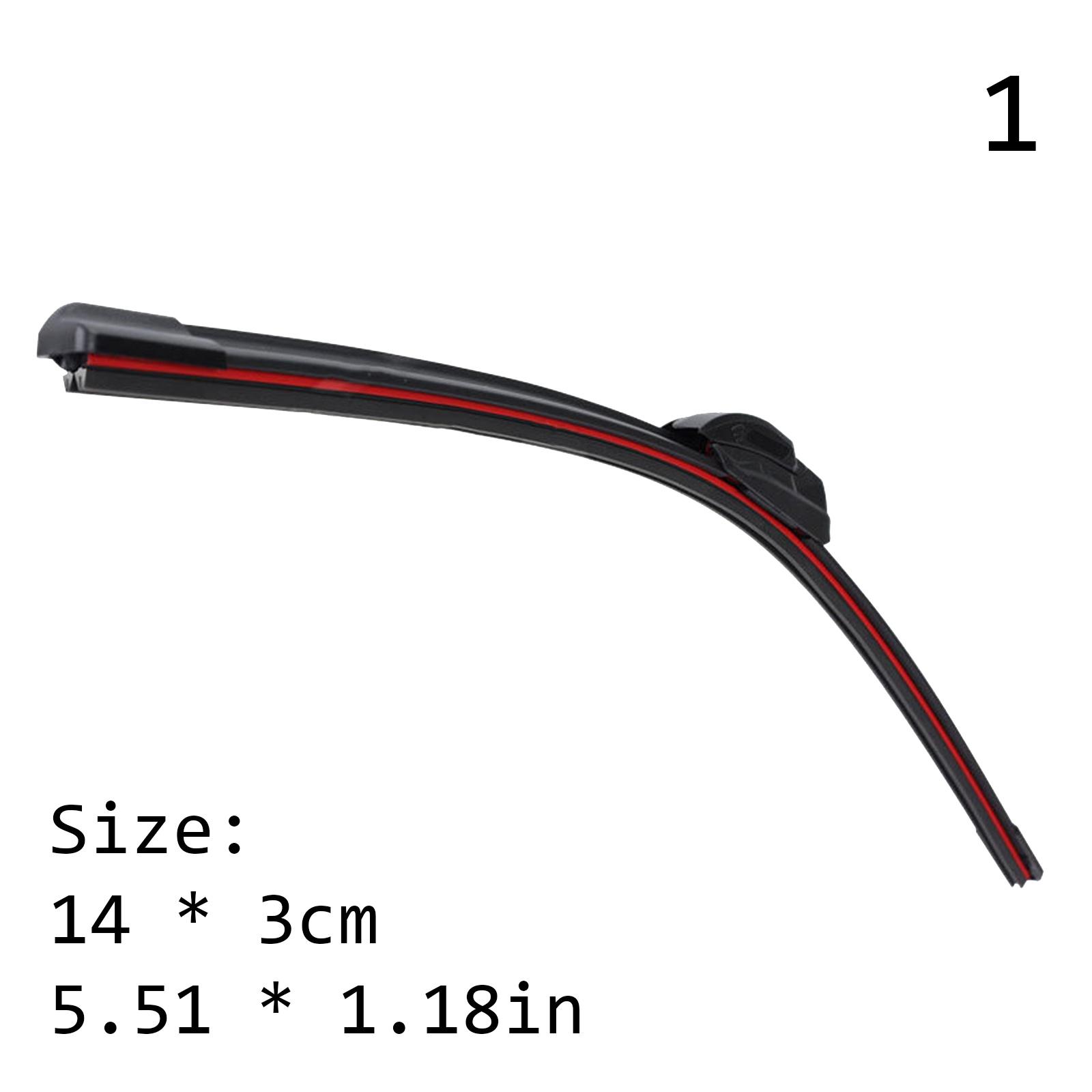 

Windscreen Front Wiper Blades Universal Replacement Car Windshield Wipers Mute Wipers Black Automotive Accessories 14