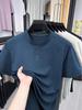 Men's Summer Short Sleeve Henley Collar Polo Shirt - Loose Fit, Solid Color, Casual Versatile T-shirt