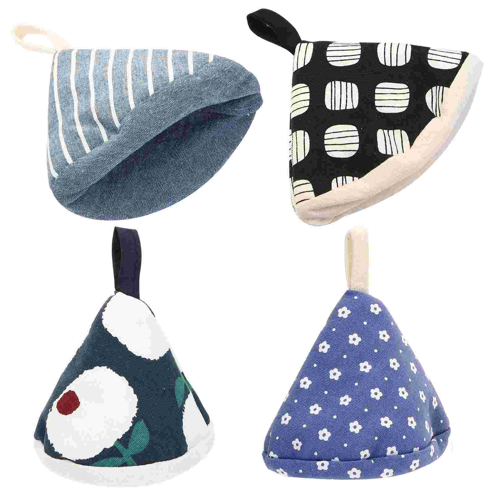 

Pans Triangular Pot Handle Kitchen Gadget Anti Scald Lid Mitt Sleeve Grips Grabber