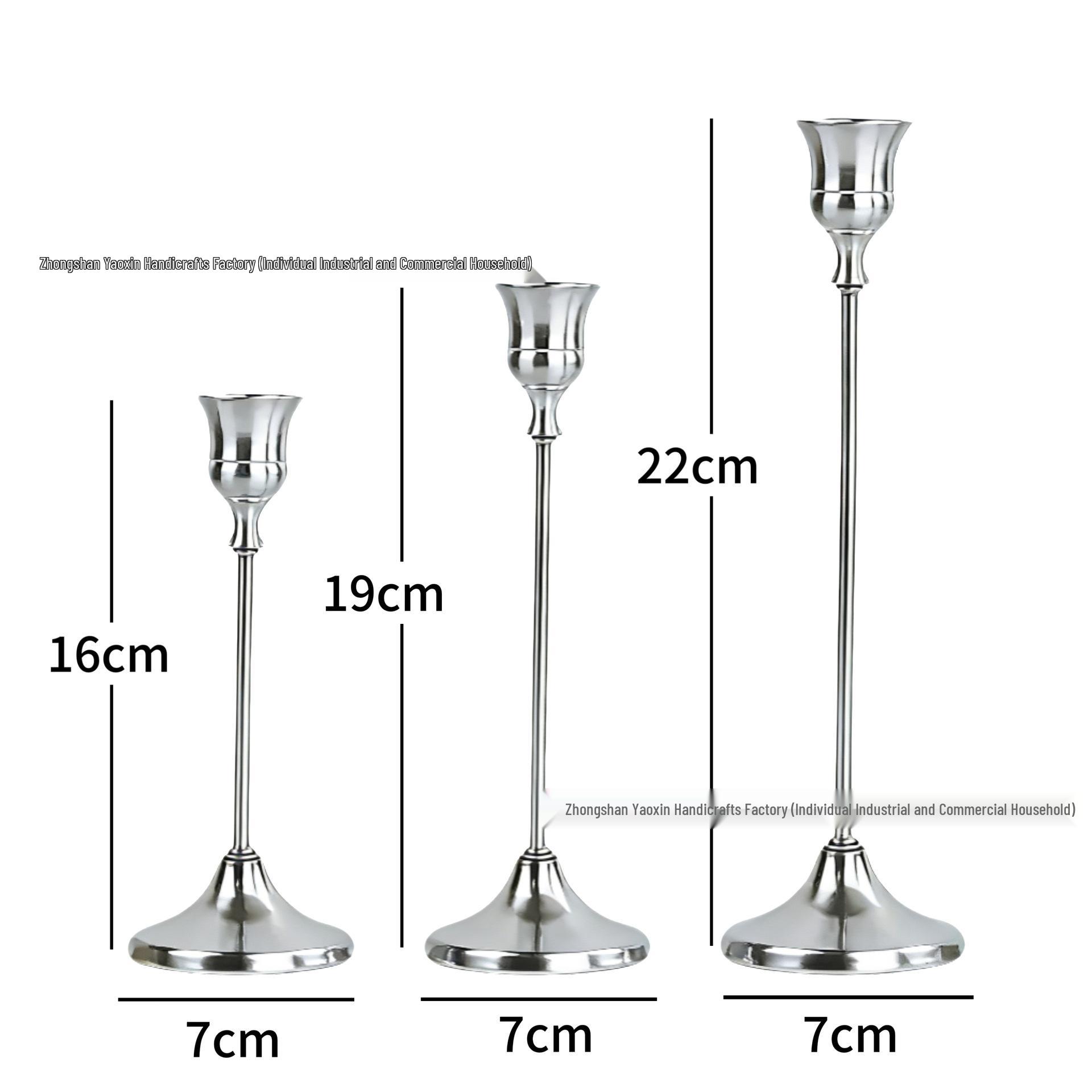 Европейский минималистичный подсвечник-украшение для ужина при свечах и свадебного декора