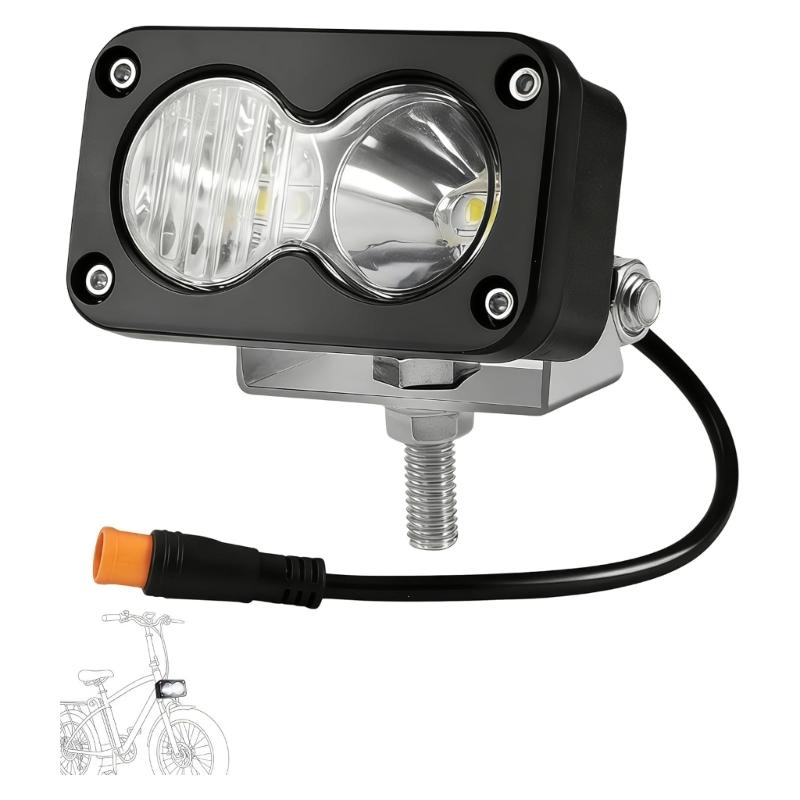 High Power 2000LM LED Headlight For Ridstar Electric Bikes Motorcycle With IP68 Waterproof And Shockproof Design