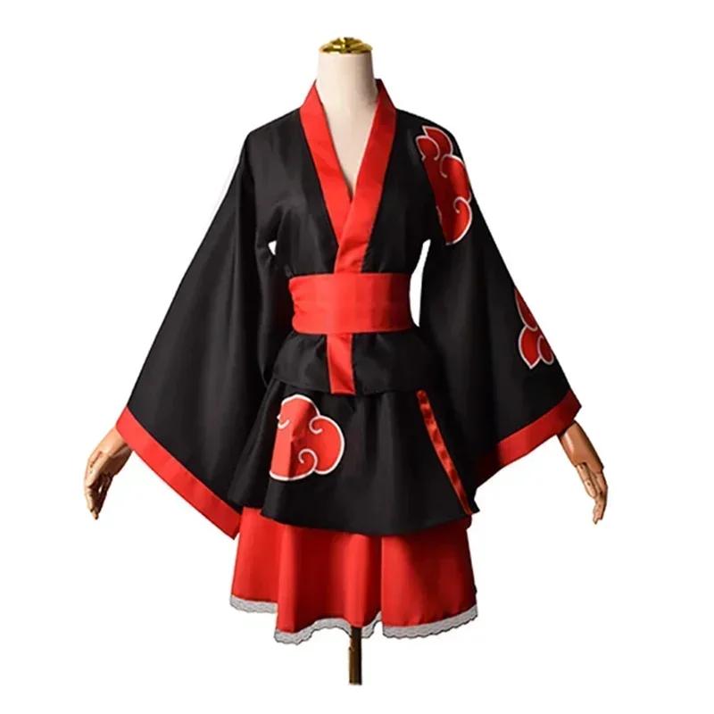 

New Ninja Cosplay Anime Kimono Dress Girl Halloween Costume for Kid Skirt Suit Festival Carnival Disguise Women Masquerade 150