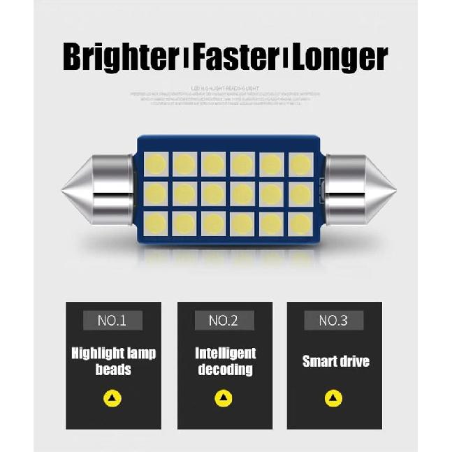 For BMW 3 Series E36 E46 M3 E90 Sedan E91 Touring Car LED Bulbs Interior Dome Reading Lamp Vanity Mirror Trunk Light Accessories Bulbs 7
