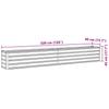 Garden Raised Bed Galvanized Steel 320 * 40 * 45 Cm Brown