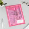 7 Color File Insert with Clear Envelope Poly Folder Set Binders Pocket Hook And Loop Closure Plastic Project Document