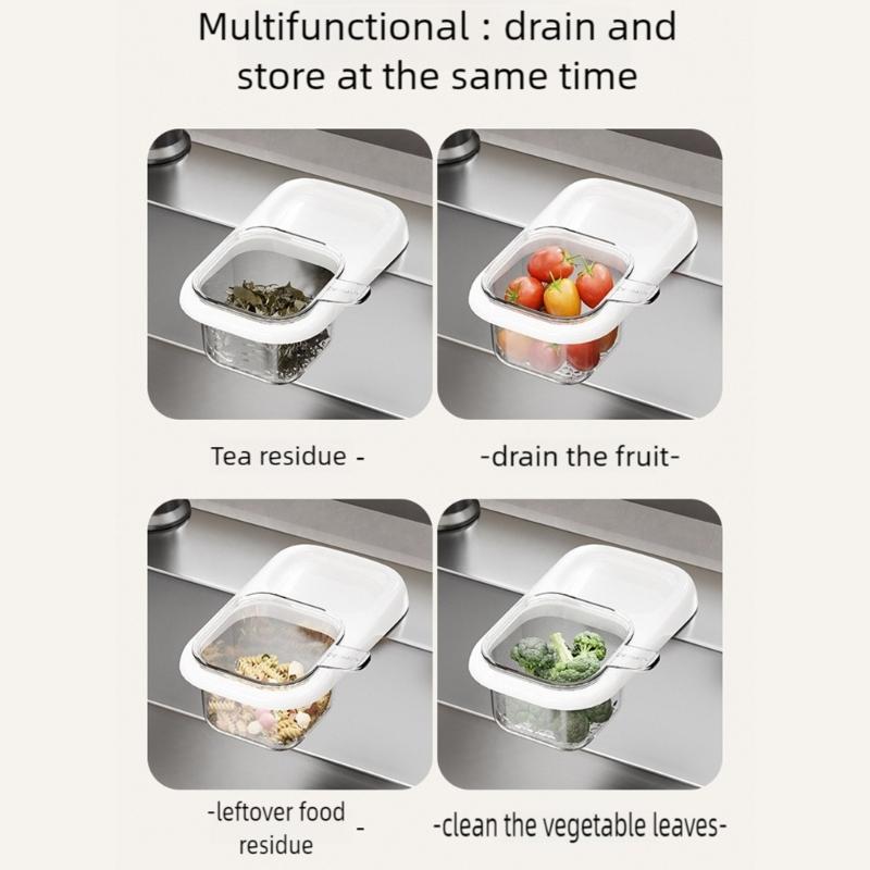 Sink Drain Colander for Kitchen, Bathroom Sink Strainer Thickened Mesh Sink Mount Mount Dripping Drain Soap Holder