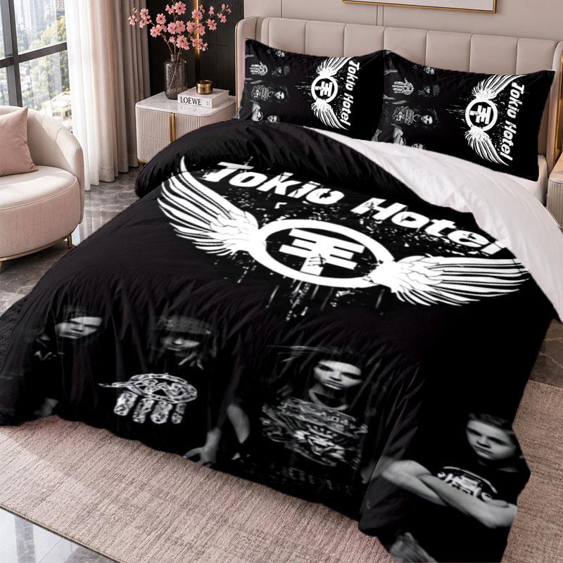 Tokio Hotel 3Pcs Bedding Set Duvet Cover With Two Pillowcases For Bedroom Home Decoration