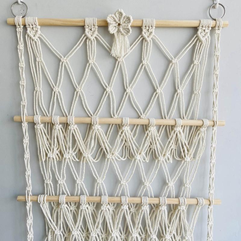 3 Layer Toy Storage Net Rack Practical Woven Hanging Shelf Convenient Plush Toys Organizer for Animal Toy Enthusiasts