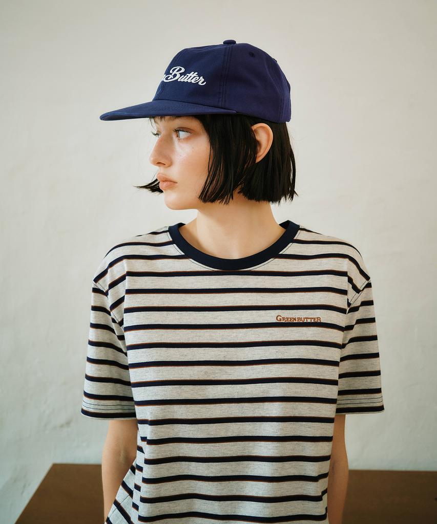 GREENBUTTER Cotton Stripe Tee (Oatmeal)