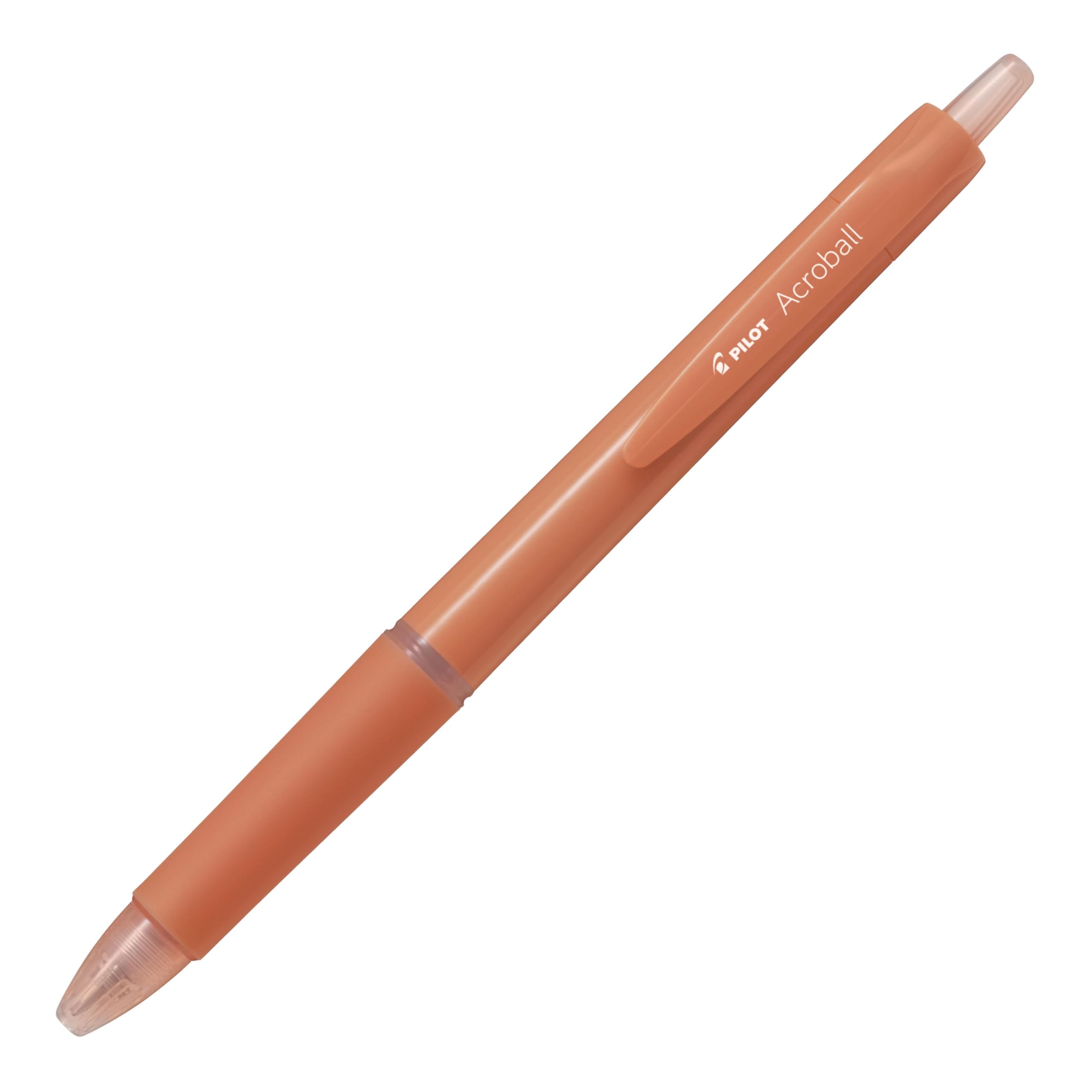 

PILOT Acroball Ballpoint Coral 10 Pens 0.5mm Pen, Oil-Based Ink, Orange/Black Ink, (10BAB15COB)