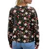 Dames Cardigan Langermet Lett Jakke med Morsomt Juleprint
