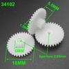 200PC 0.5 Modulus 0.5M Double Gear Reduction Bilayer Gears 34 Teeth 10 Teeth Aperture 2MM 2.05mm 2B Loose Fitting 34T 10T 34102B