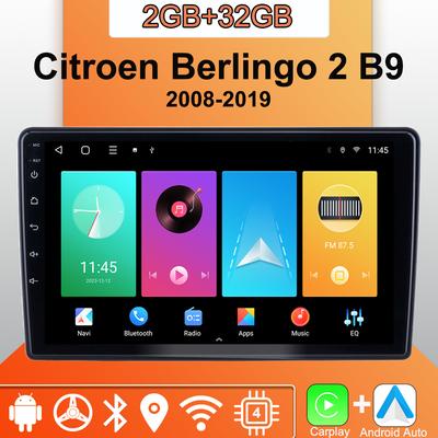 Android Carplay Autoradio für Citroen Berlingo 2 B9 2008-2019 Multimedia-Player Head Unit Stereo GPS Navigation BT WIFI 2 + 32GB