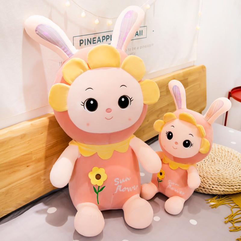 Sunflower Rabbit Plush Toy Cartoon Animal Stuffed Doll Cute Kids Gift Birthday