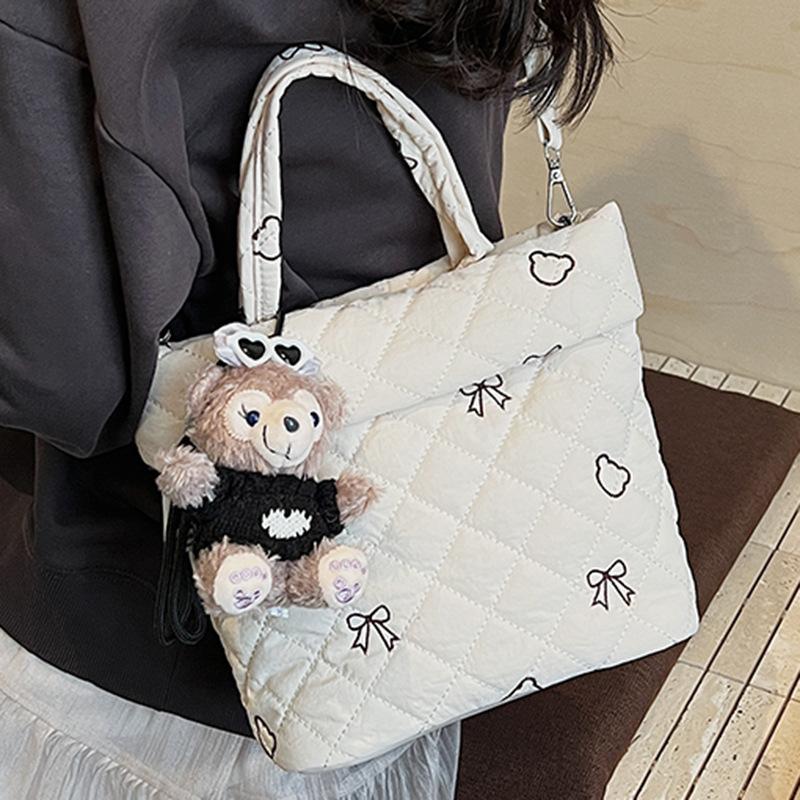 Winter New Commuter Large-capacity Tote Bag, Student Class Shoulder Bag, Messenger Bag, Handbag