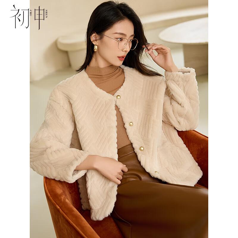 

Chushen Women s Thick Plush Jacket M