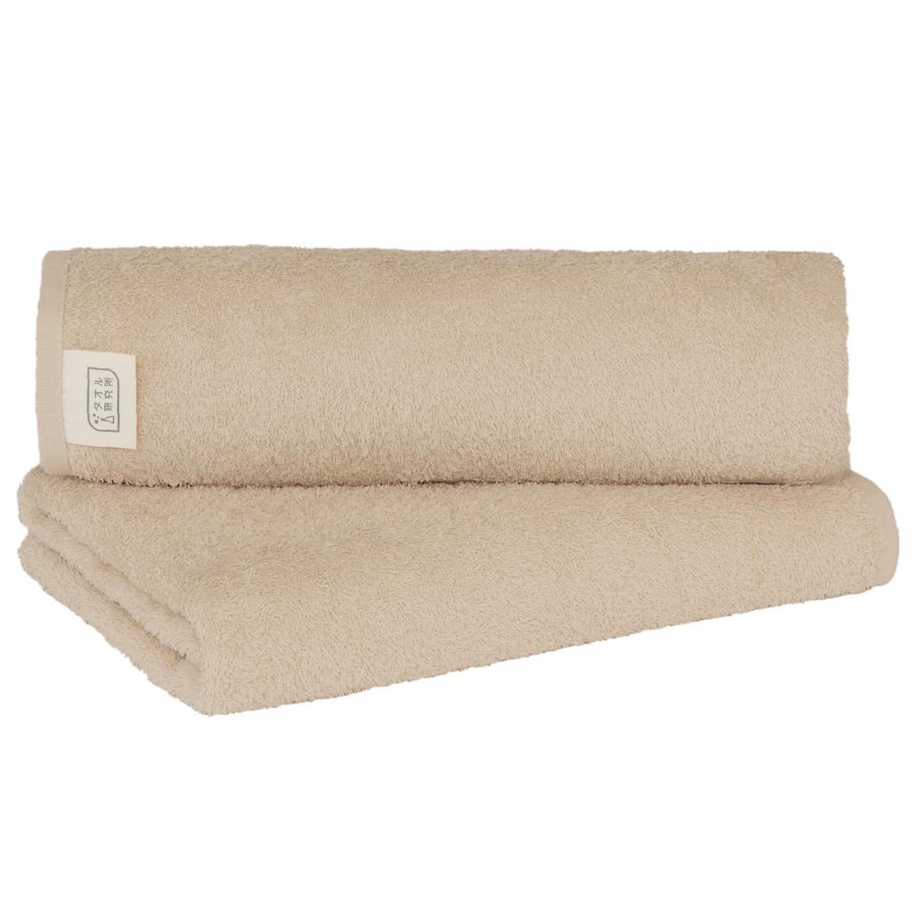 Towel Laboratory Reason for Bath Beige and Set of Easy To JapanTechnology [The Lightness] #006 Towels, Flaxen, 2, Quick-Drying, Thin, Wring,