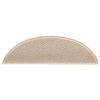 Self Adhesive Stair Treads Sisal Look 15 pcs 56 x 17 x 3 cm Berber