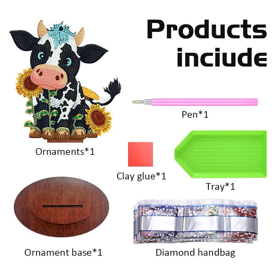 New 5D Diamond Painting, All Kinds Of Diamond Painting Standing Brand Handmade Diy Full Of Diamonds Lp-24011-002 sunflower cow stand