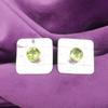 Natural Peridot 925 Sterling Silver Stud Post Trendy Birthday Gift New Earrings EE-146-19