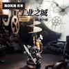 Industrial City Morse Telegraph Metal Wood Plastic Building Block Model Handmade Gift Building Block Home Decoration