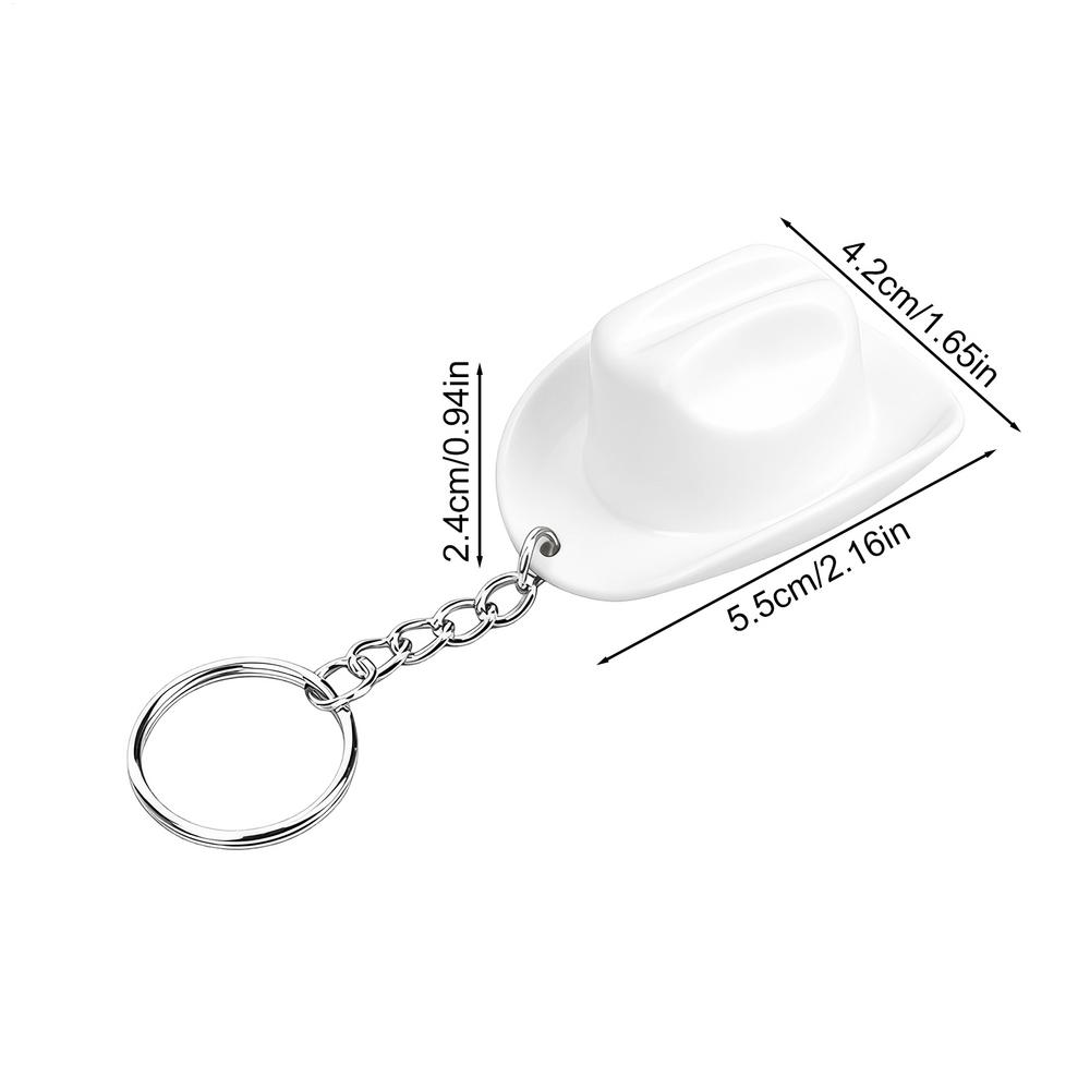 Cowboy Hat Style Bottle Opener Retro Western Ornament Cowboy Hat Shape Beer Opener Keychain For Tote Bag Backpack Car Keys