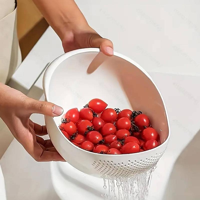 Multifunctional Rice Washer: Rice Sieve, Rice Bowl, Rice Strainer, Colander, Drainer for Kitchen