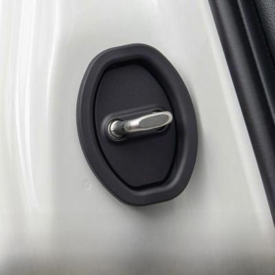 Car Door Lock Cushion & Anti-Rust Protective Cover - Shock Absorption, Interior Decoration, Modification Accessory