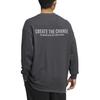 adidas Sweatshirts Men's Gray Crew Neck Moderate Regular HZ7018