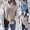 Mulheres primavera outono colete de malha camisola jumper pullovers topo com decote em v sem mangas cintura solta cor sólida sl
