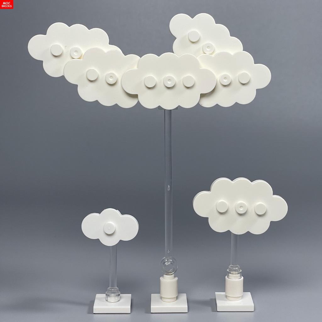 MOC Bricks White Plate 2x3 3x5 Floor Wall House Room Bedroom decorate Girl Building Blocks Children's Toys