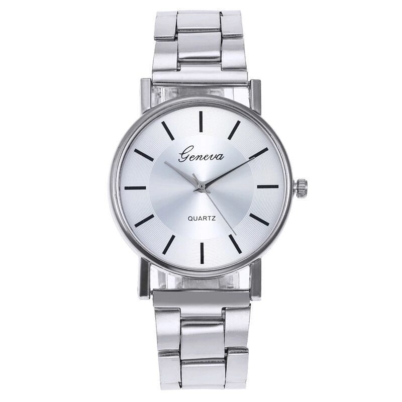 Neutral Watch Women S Simple Fashion Steel Belt Quartz Men S Watch серебряный