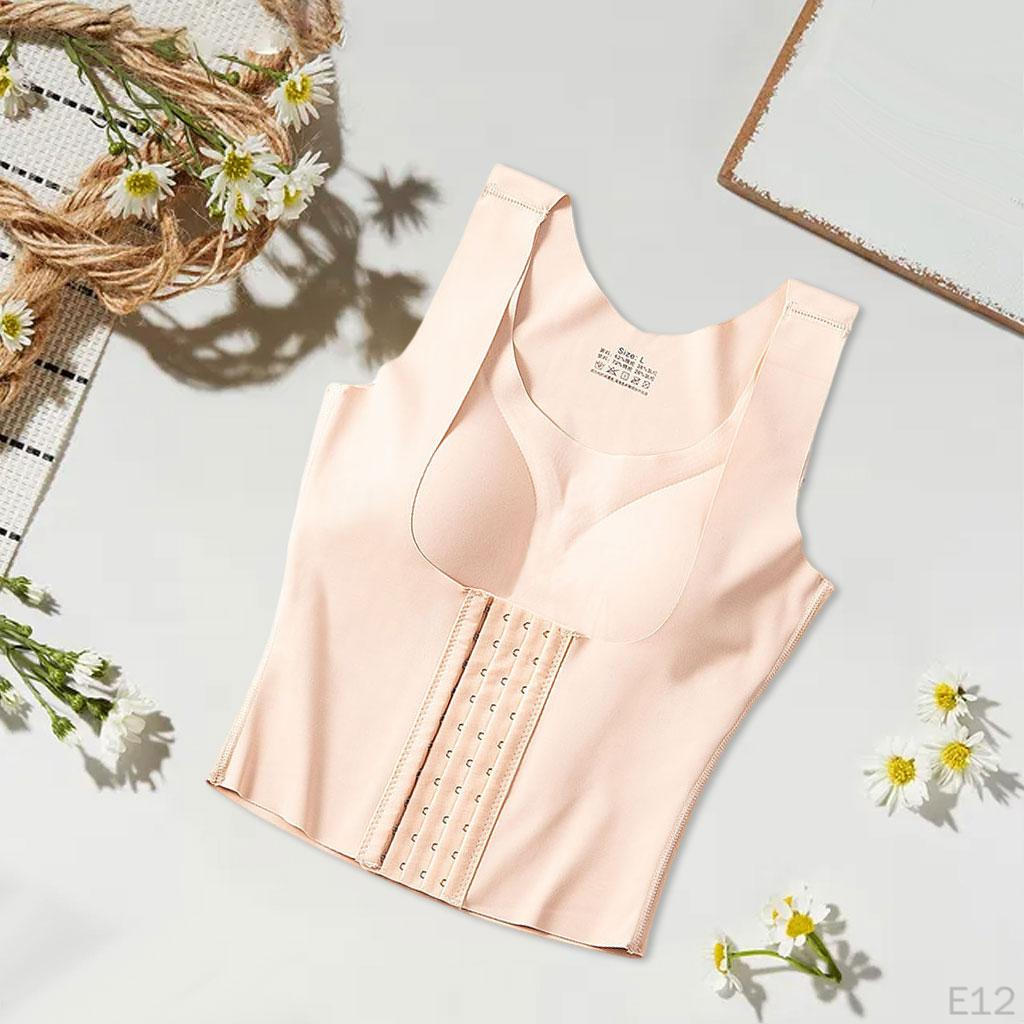 Women Shapewear Ladies Bodysuit Corset Chest Workout Bra Back Support Posture Corrector