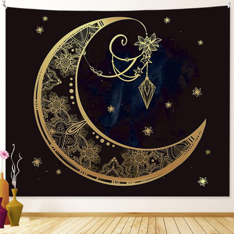 Tarot Sun Moon Dream Catcher Tapestry Witchcraft Decor Hippie Boho Tapestry Psychedelic Scenes Wall Decor Room Home Decor