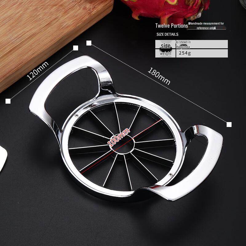 ZISIZ Stainless Steel 12-Cut Apple Slicer