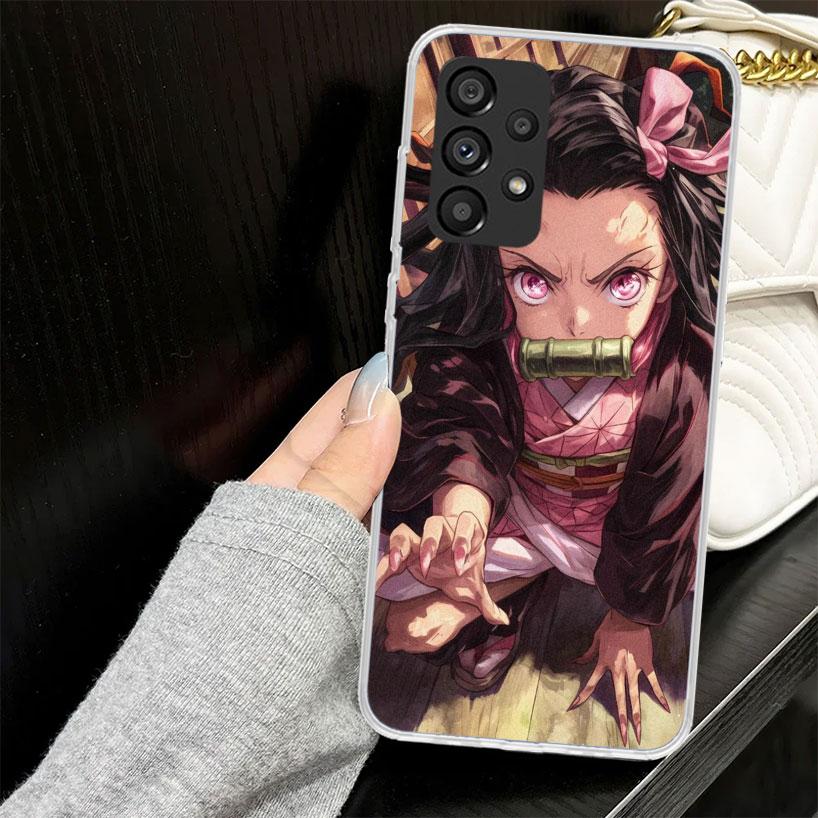 Kamado Nezuko Demon Slayers Case for Samsung Galaxy A52 A42 A32 A22 A12 A51 A50 A02S Phone Cover A41 A31 A21S A40 A30S A20E A10S